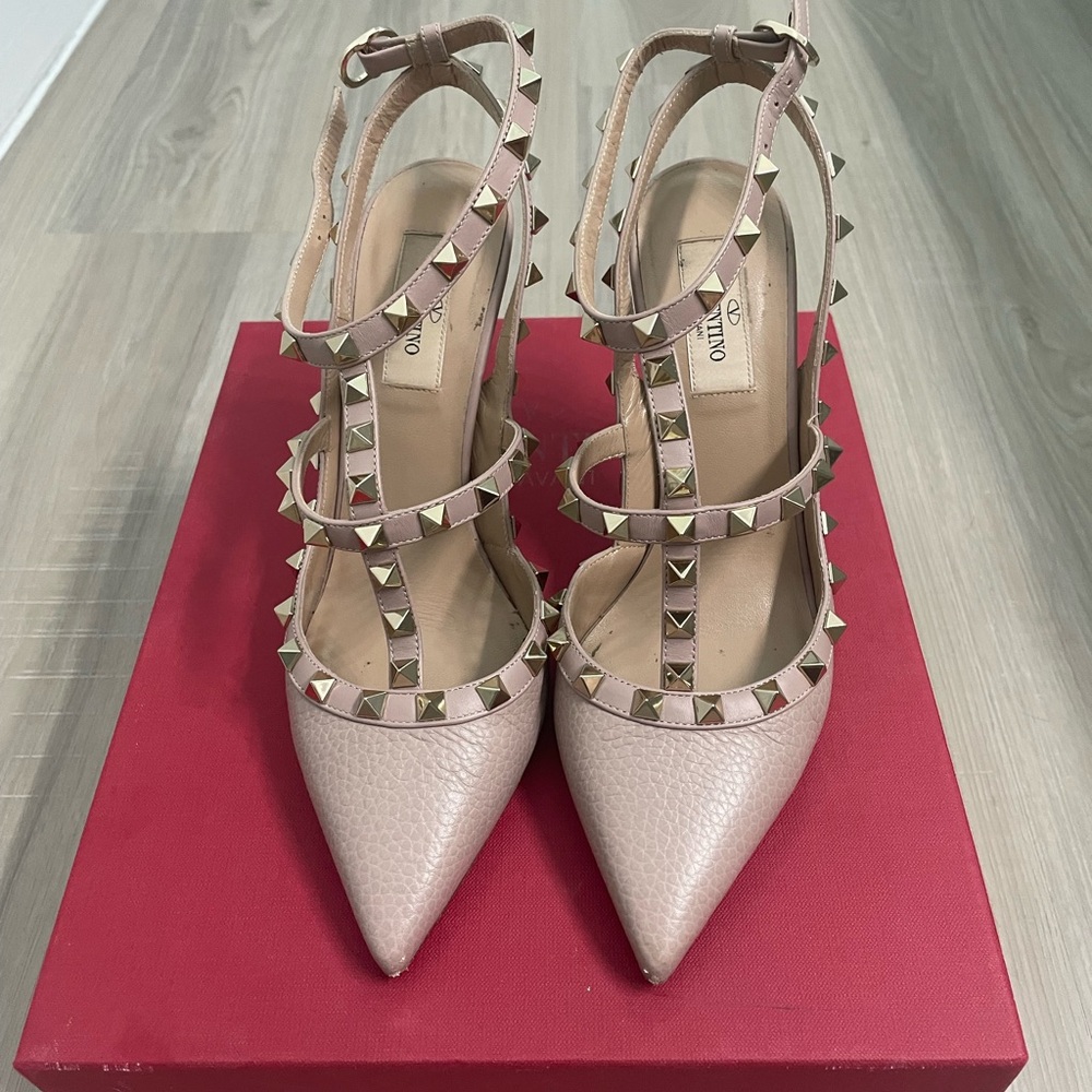 Valentino Rockstud Cage Pumps